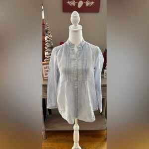 Zara Basic Popover Cotton Blouse